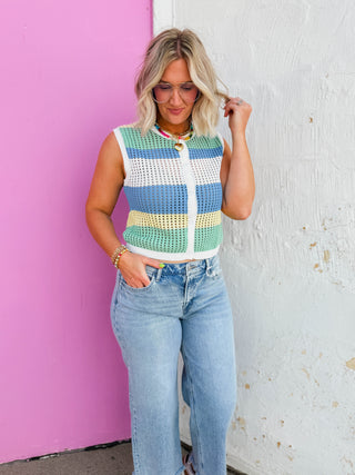 Jo Color Block Knit Tank