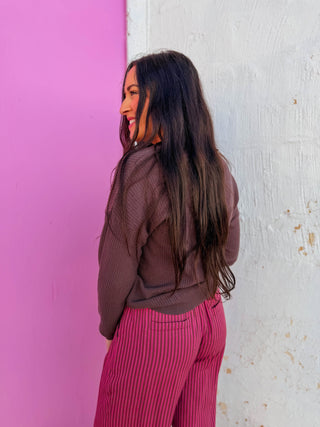 Brandi Waffle Knit Top