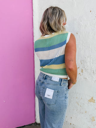 Jo Color Block Knit Tank