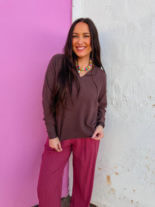 Brandi Waffle Knit Top