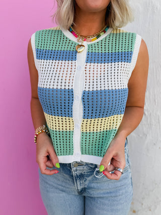 Jo Color Block Knit Tank
