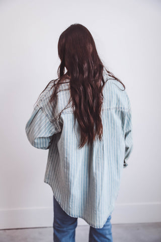 Marren Striped Denim Jacket