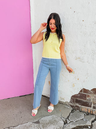 Alyssa Knit Tank-Butter
