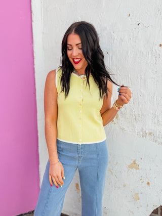 Alyssa Knit Tank-Butter