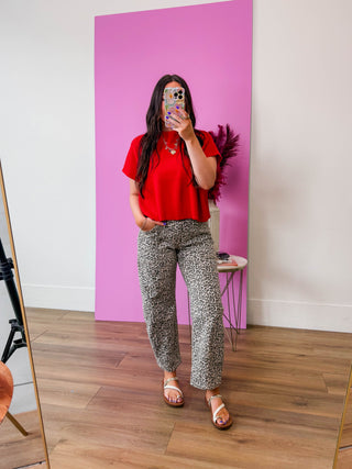 Elladee Knit Top-Ruby