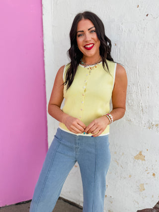Alyssa Knit Tank-Butter