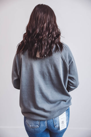 Hangout Top-Storm Grey-Thread & Supply