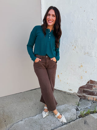 Teddy High Rise Barrel Denim