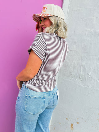 Cayla Striped Top