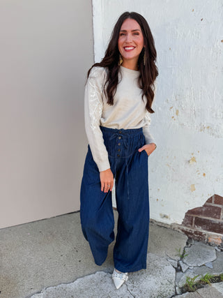 Rachel Sweater-Taupe