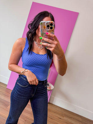 Lenny Polka Dot Tank-Marina