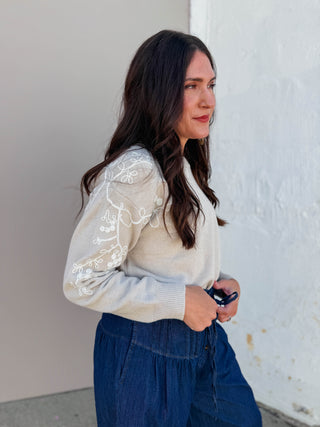 Rachel Sweater-Taupe