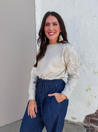 Rachel Sweater-Taupe