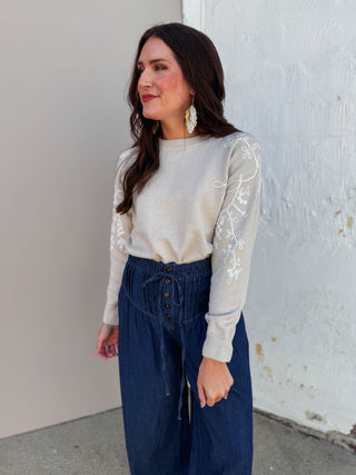 Rachel Sweater-Taupe