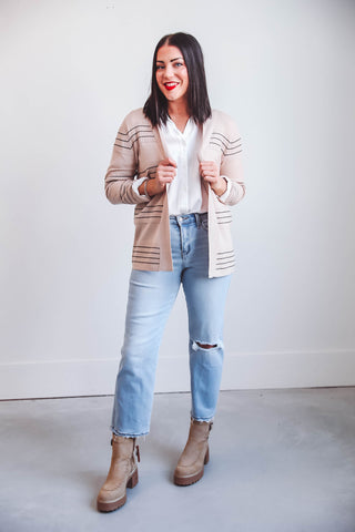 Lisa Cardigan-Oatmeal