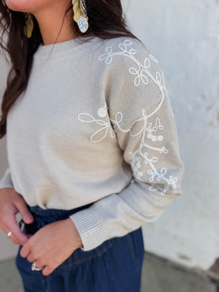 Rachel Sweater-Taupe