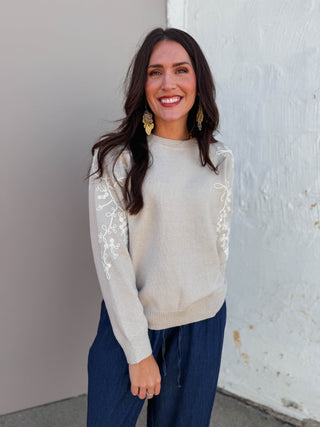 Rachel Sweater-Taupe