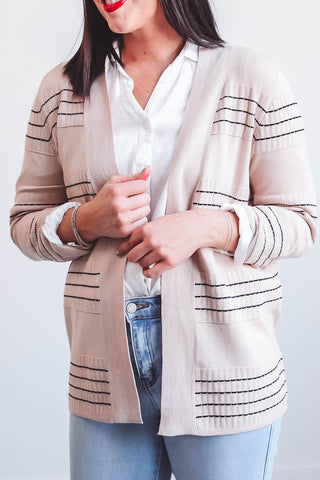 Lisa Cardigan-Oatmeal