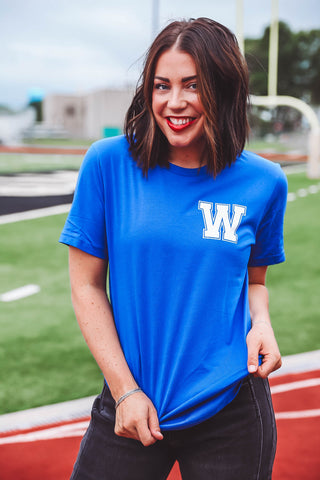 Varsity Tee-Blue