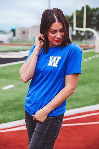 Varsity Tee-Blue