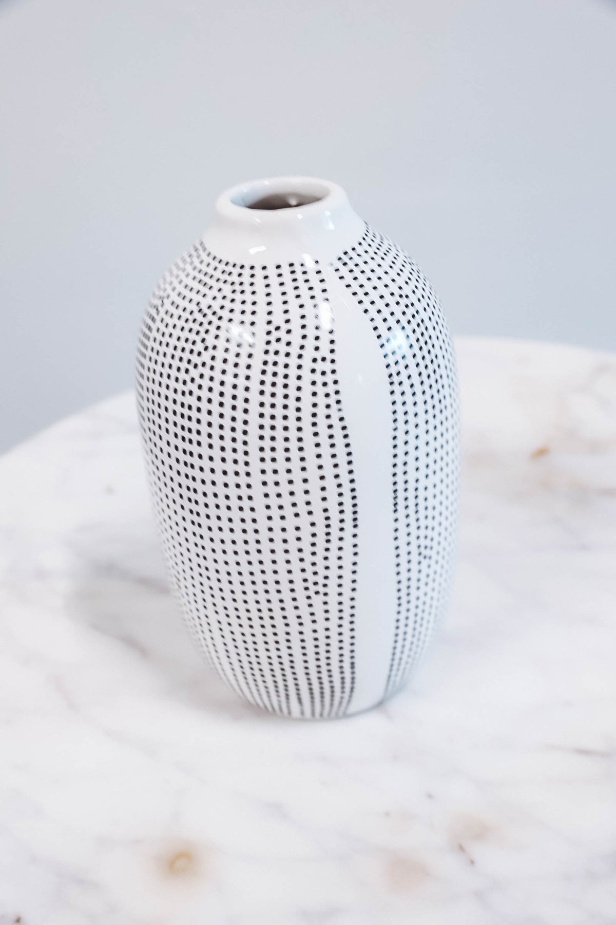 Dotted Pattern Bud Vase-Large