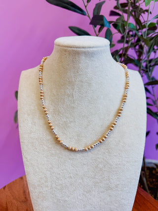Gold & Silver Mini Beaded Necklace
