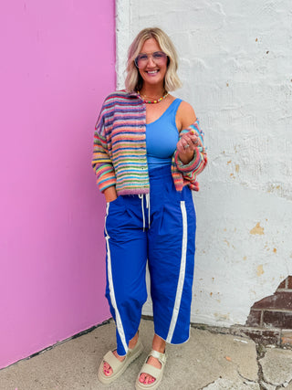 Over The Rainbow Cardigan-Sky/Purple