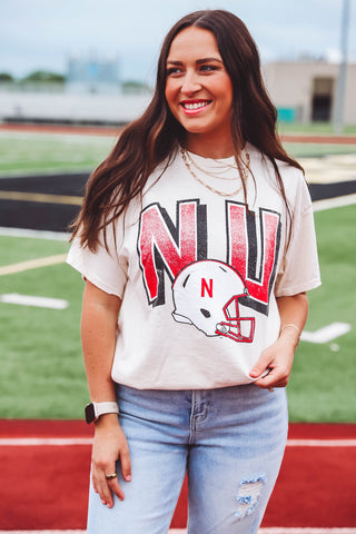 Nebraska Helmet Tee