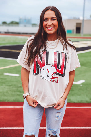 Nebraska Helmet Tee