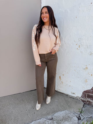 Rachel Sweater-Dusty Peach