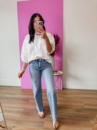 Amber Top-White