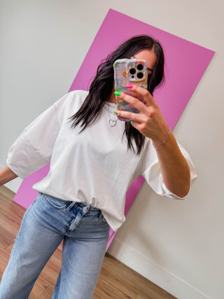 Amber Top-White