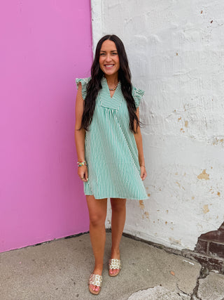 Dana Striped Mini Dress
