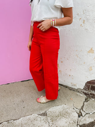 Trendsetter Pants-Red