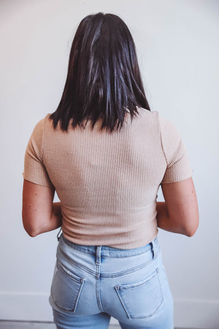 Paige Bodysuit-Taupe