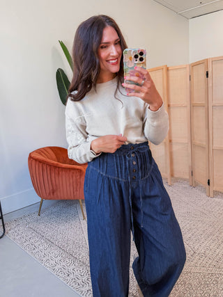 Rachel Sweater-Taupe