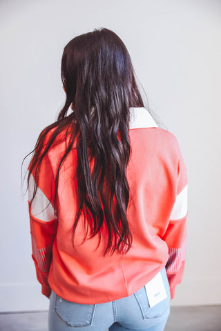 Jaiden Pullover-Coral