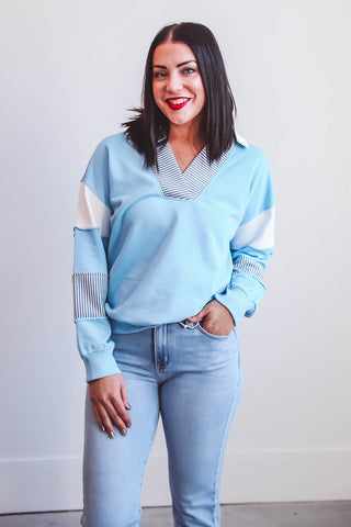 Jaiden Pullover-Blue