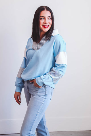 Jaiden Pullover-Blue