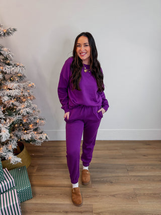 On The Move Joggers-Light Plum