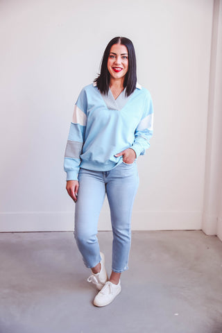 Jaiden Pullover-Blue