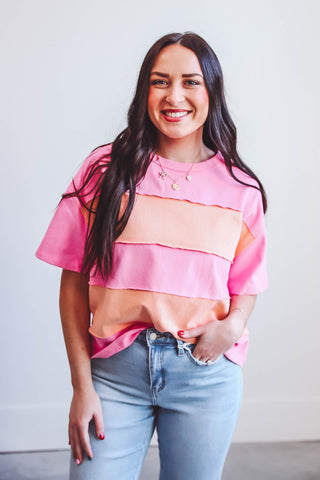 Cassie Color Block Tee