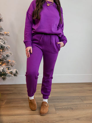On The Move Joggers-Light Plum