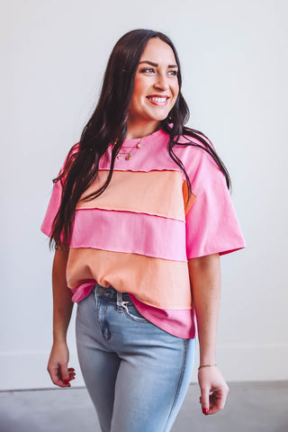 Cassie Color Block Tee