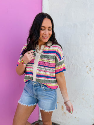 Cozy In Color Knit Top