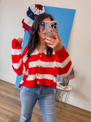 Quincy Striped Cardigan