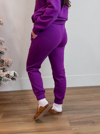On The Move Joggers-Light Plum