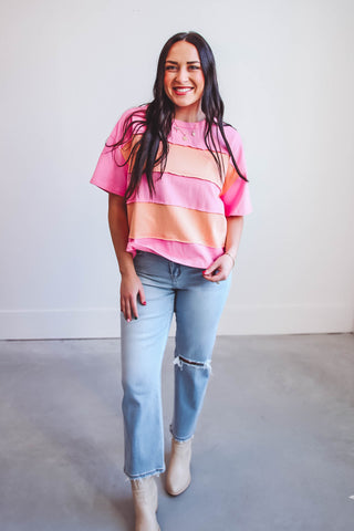 Cassie Color Block Tee