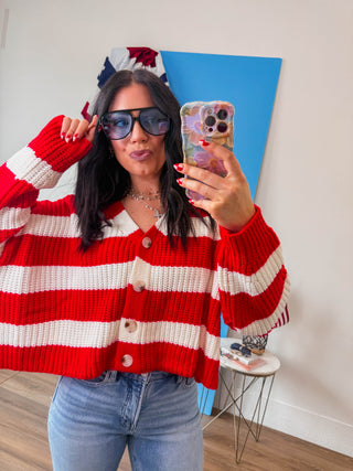 Quincy Striped Cardigan