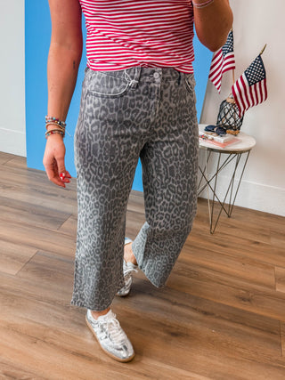 Wild Card High Rise Wide Leg Denim